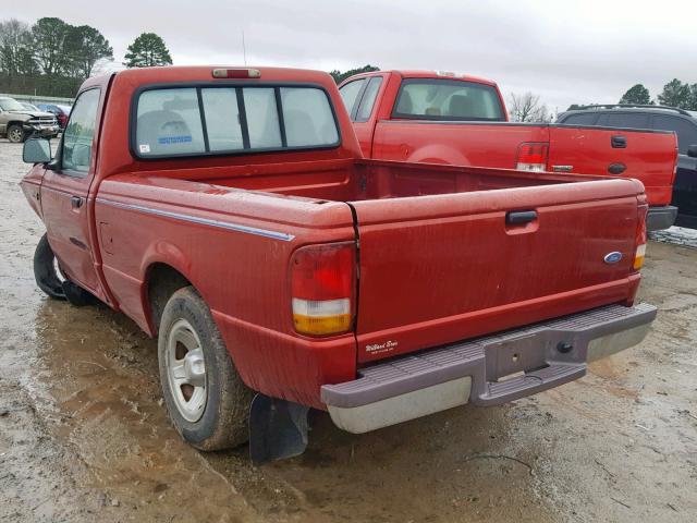 1FTCR10U8VTA19087 - 1997 FORD RANGER RED photo 3