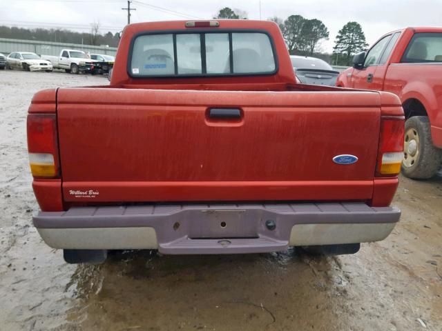 1FTCR10U8VTA19087 - 1997 FORD RANGER RED photo 6