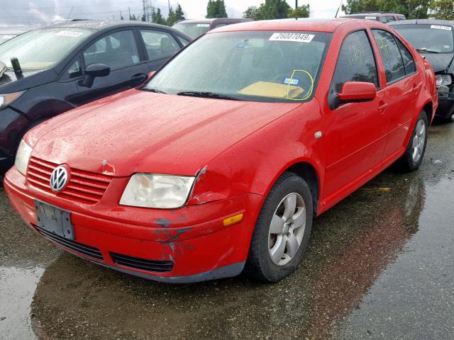 3VWSE69M43M039935 - 2003 VOLKSWAGEN JETTA GLS RED photo 2