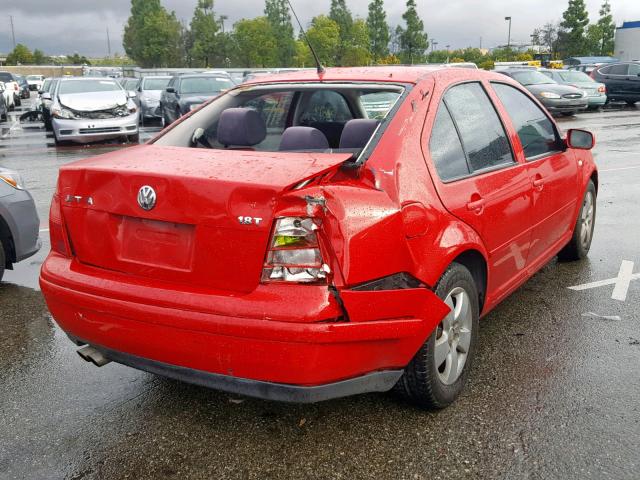 3VWSE69M43M039935 - 2003 VOLKSWAGEN JETTA GLS RED photo 4