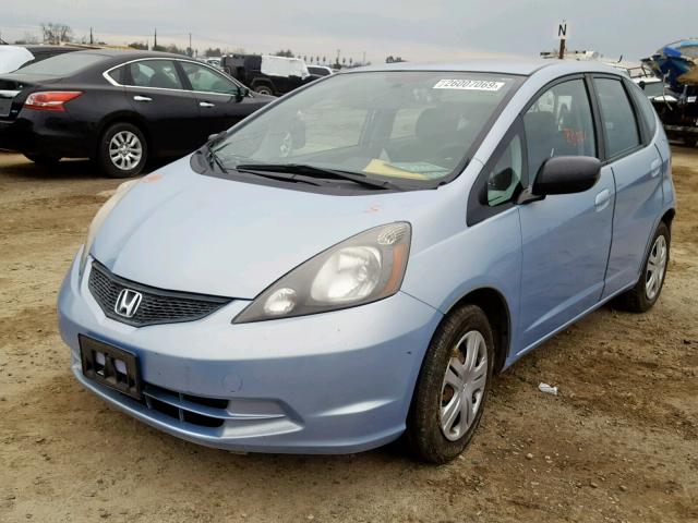 JHMGE8G29AC037200 - 2010 HONDA FIT BLUE photo 2