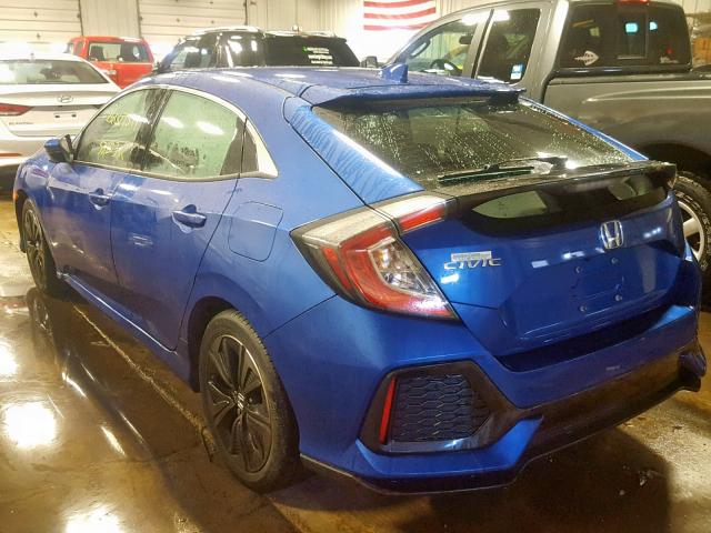 SHHFK7H74HU201281 - 2017 HONDA CIVIC EXL BLUE photo 3