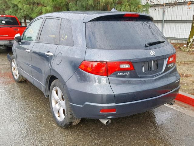 5J8TB18287A022045 - 2007 ACURA RDX CHARCOAL photo 3