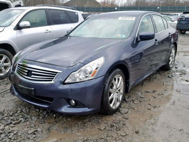 JN1CV6AR9BM354144 - 2011 INFINITI G37 BLUE photo 2