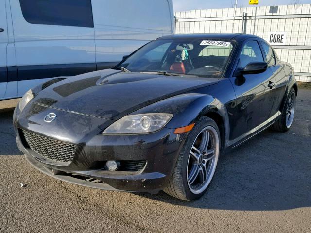 JM1FE173450152534 - 2005 MAZDA RX8 BLACK photo 2