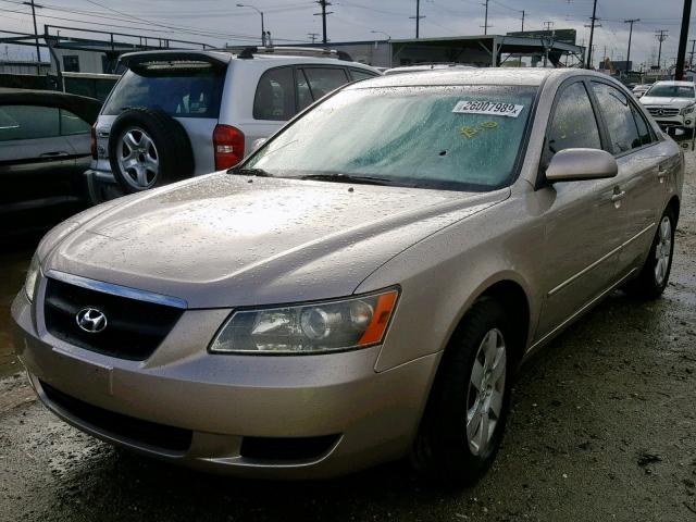 5NPET46C26H142027 - 2006 HYUNDAI SONATA GL GOLD photo 2