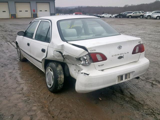 2T1BR12E8YC309181 - 2000 TOYOTA COROLLA VE WHITE photo 3