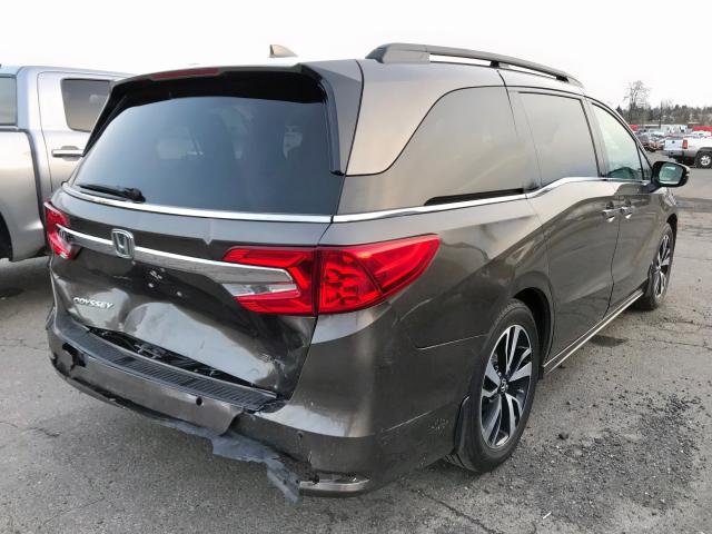 5FNRL6H98JB005194 - 2018 HONDA ODYSSEY EL GRAY photo 4