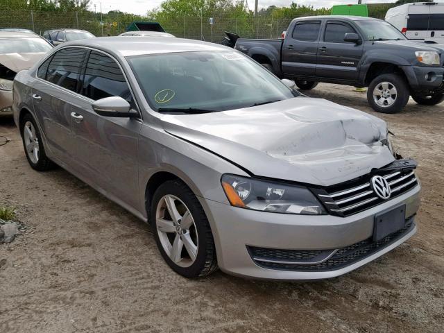 1VWBP7A33CC045441 - 2012 VOLKSWAGEN PASSAT SE GRAY photo 1