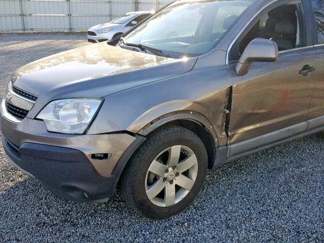 3GNAL2EK7CS538149 - 2012 CHEVROLET CAPTIVA SP TAN photo 9