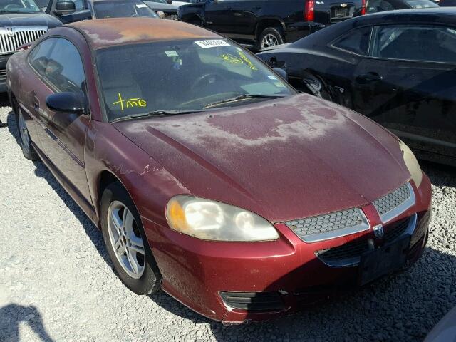 4B3AG42G93E150021 - 2003 DODGE STRATUS SE BURGUNDY photo 1