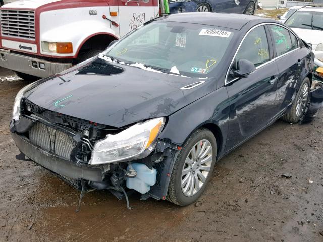 2G4GS5EV3D9135457 - 2013 BUICK REGAL PREM BLACK photo 2