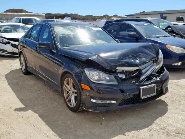 WDDGF4HB1CR215600 - 2012 MERCEDES-BENZ C 250 BLACK photo 1