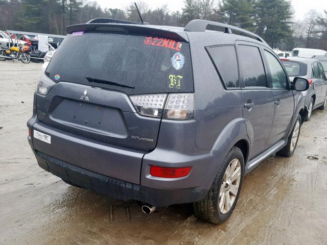 JA4JT3AW3CU000758 - 2012 MITSUBISHI OUTLANDER GRAY photo 4