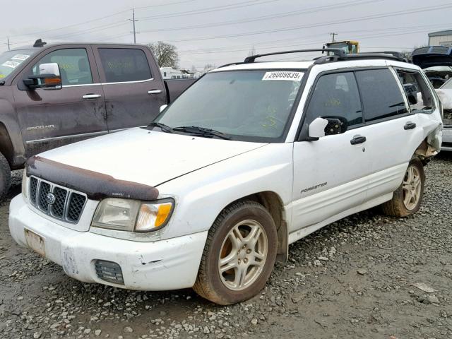 JF1SF65631H730274 - 2001 SUBARU FORESTER S WHITE photo 2