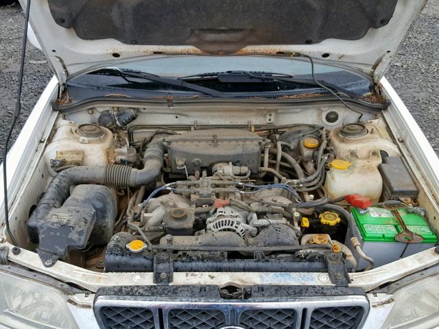 JF1SF65631H730274 - 2001 SUBARU FORESTER S WHITE photo 7