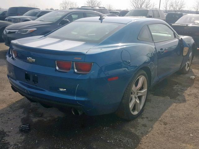 2G1FK1EJ1A9158147 - 2010 CHEVROLET CAMARO SS BLUE photo 4