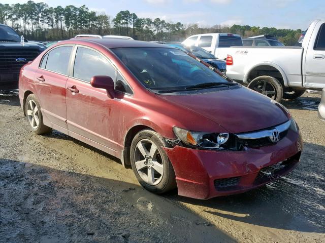 2HGFA16619H339143 - 2009 HONDA CIVIC LX-S Tünd qırmızı foto 1