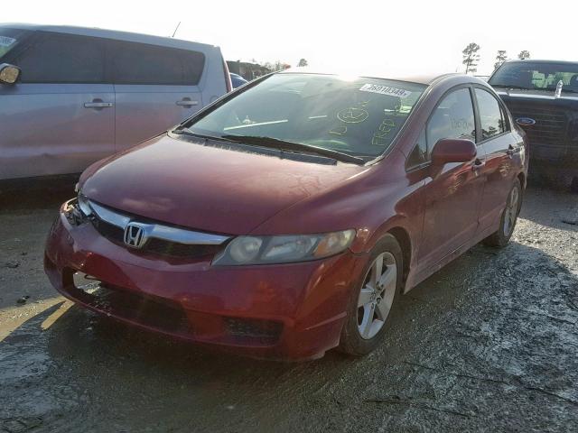 2HGFA16619H339143 - 2009 HONDA CIVIC LX-S Tünd qırmızı foto 2