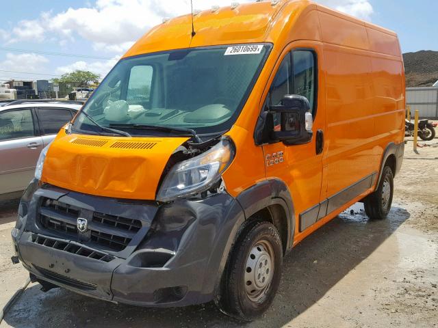 3C6TRVBG0HE542025 - 2017 RAM PROMASTER 橙色 照片 2