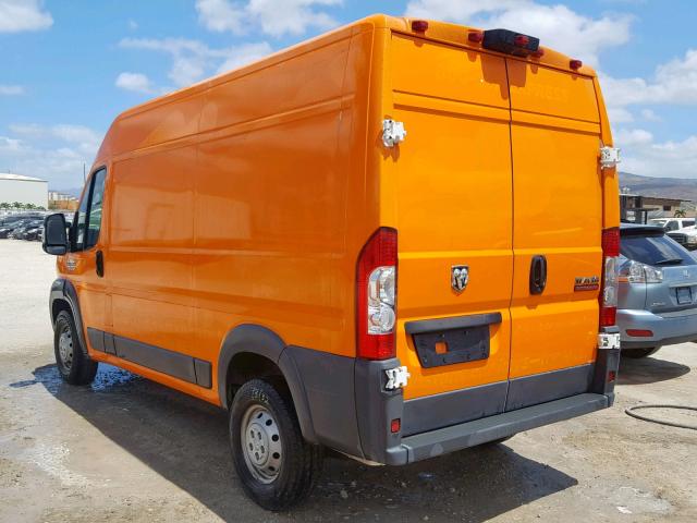 3C6TRVBG0HE542025 - 2017 RAM PROMASTER 橙色 照片 3