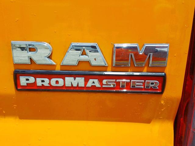 3C6TRVBG0HE542025 - 2017 RAM PROMASTER 橙色 照片 9