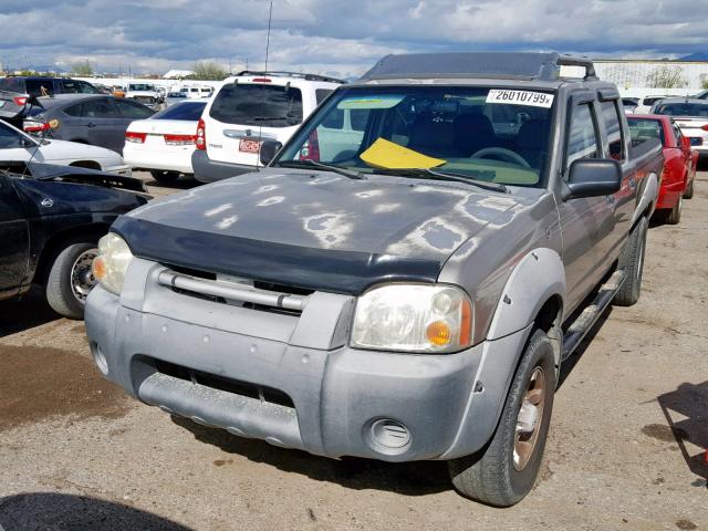 1N6ED27T01C328036 - 2001 NISSAN FRONTIER C SILVER photo 2