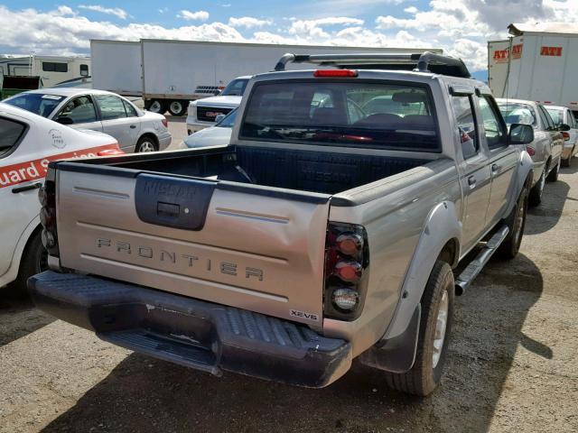 1N6ED27T01C328036 - 2001 NISSAN FRONTIER C SILVER photo 4