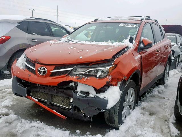 2T3DFREVXFW384821 - 2015 TOYOTA RAV4 LIMIT ORANGE photo 2