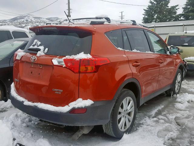 2T3DFREVXFW384821 - 2015 TOYOTA RAV4 LIMIT ORANGE photo 4