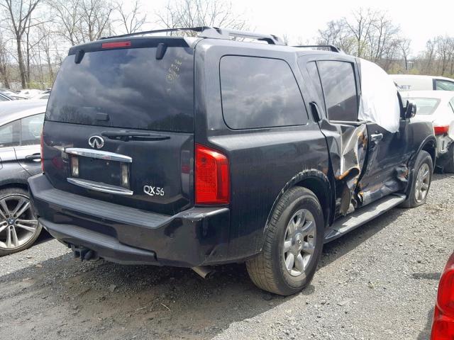 5N3AA08C26N813371 - 2006 INFINITI QX56 BLACK photo 4