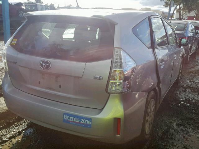 JTDZN3EU1C3016264 - 2012 TOYOTA PRIUS V SILVER photo 4