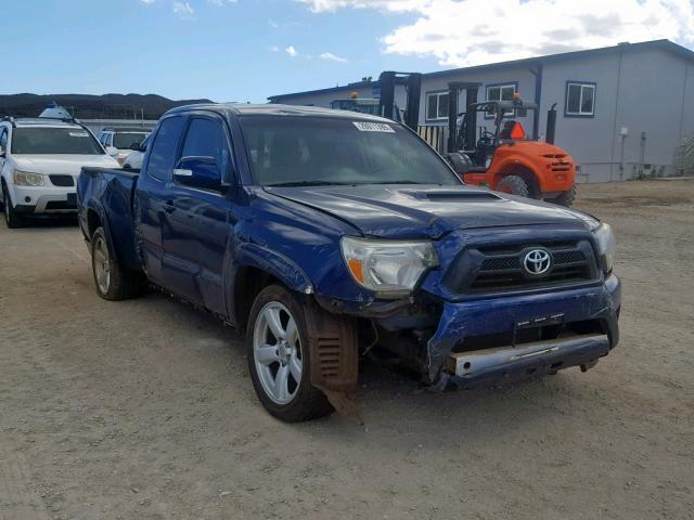 5TFTU4CN3EX001836 - 2014 TOYOTA TACOMA X-R BLUE photo 1