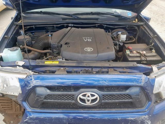 5TFTU4CN3EX001836 - 2014 TOYOTA TACOMA X-R BLUE photo 7