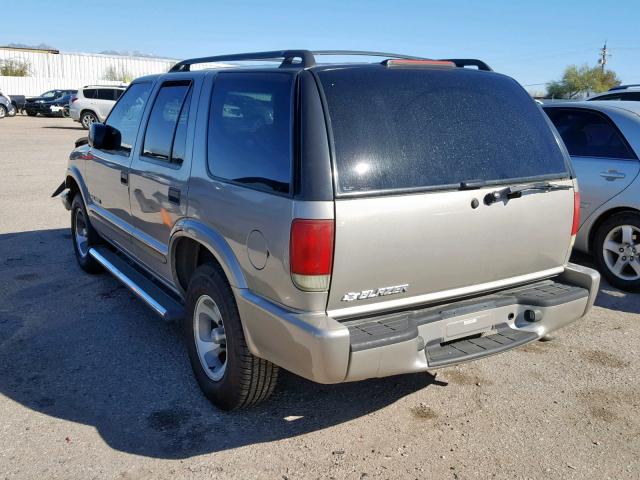 1GNCS13X34K122309 - 2004 CHEVROLET BLAZER GOLD photo 3