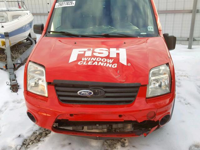 NM0LS7BN7CT096590 - 2012 FORD TRANSIT CO RED photo 7