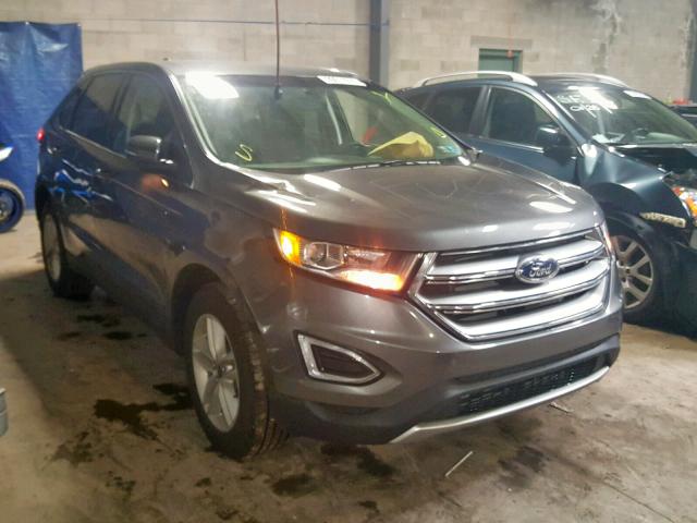 2FMPK4J9XHBB54427 - 2017 FORD EDGE SEL GRAY photo 1