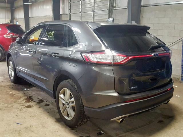 2FMPK4J9XHBB54427 - 2017 FORD EDGE SEL GRAY photo 3