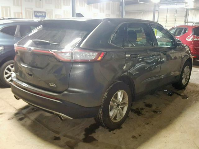 2FMPK4J9XHBB54427 - 2017 FORD EDGE SEL GRAY photo 4