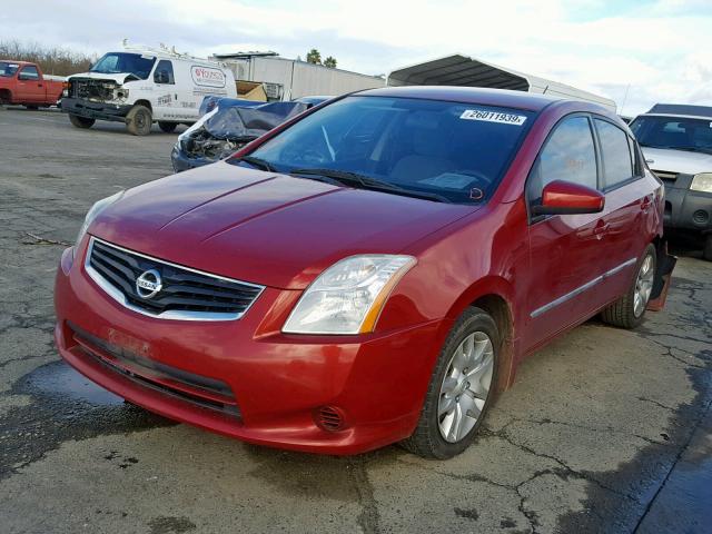 3N1AB6AP4BL637642 - 2011 NISSAN SENTRA 2.0 BURGUNDY photo 2