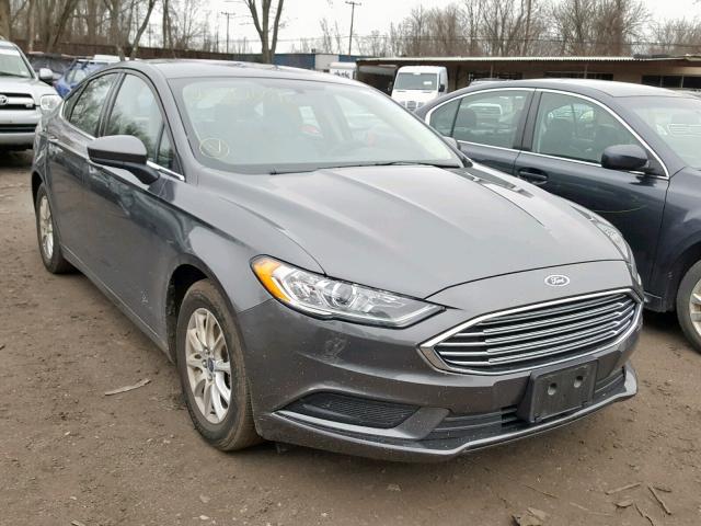 3FA6P0G77HR337100 - 2017 FORD FUSION S CHARCOAL photo 1