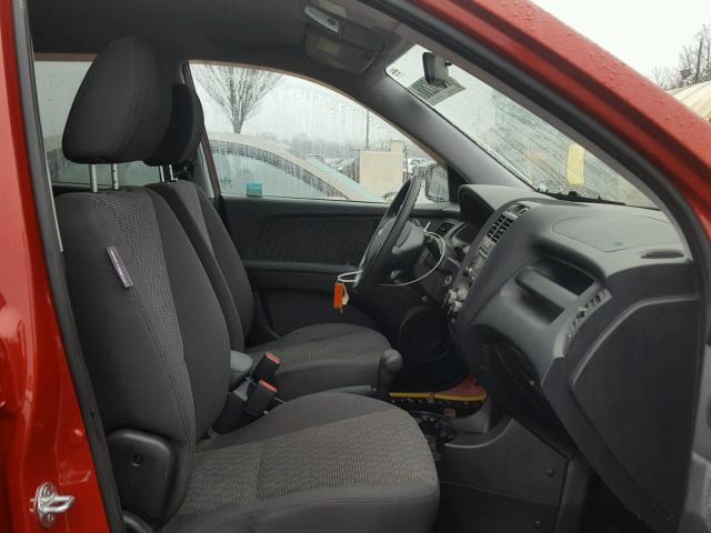 KNDJF724687520508 - 2008 KIA SPORTAGE L RED photo 5