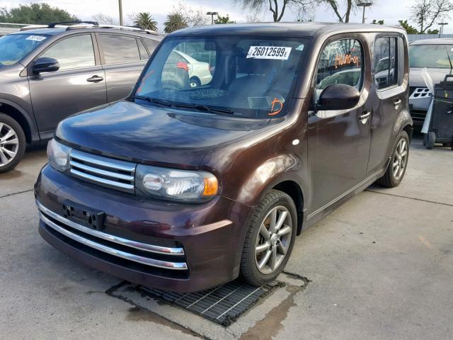 JN8AZ28RX9T102642 - 2009 NISSAN CUBE BASE MAROON photo 2