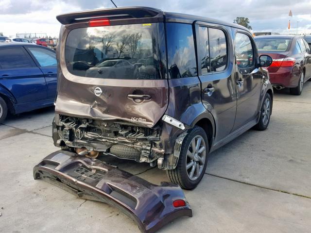 JN8AZ28RX9T102642 - 2009 NISSAN CUBE BASE MAROON photo 4