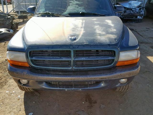 1B7GG23Y3VS230411 - 1997 DODGE DAKOTA GREEN photo 7