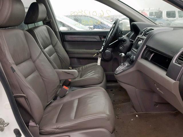 5J6RE48789L054122 - 2009 HONDA CR-V EXL WHITE photo 5