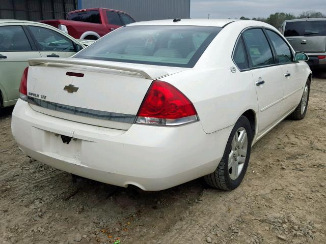 2G1WU58R379275689 - 2007 CHEVROLET IMPALA LTZ WHITE photo 4