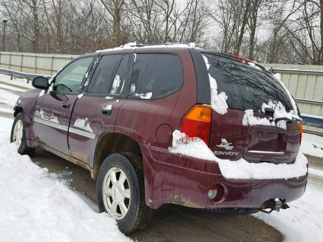 1GKDT13S062138425 - 2006 GMC ENVOY BURGUNDY photo 3