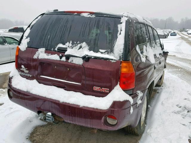 1GKDT13S062138425 - 2006 GMC ENVOY BURGUNDY photo 4