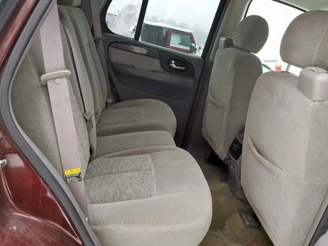 1GKDT13S062138425 - 2006 GMC ENVOY BURGUNDY photo 6